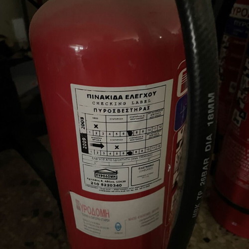 Fire extinguisher dry powder ABC 6Kg used