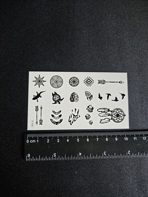 Σετ Tattoo T-119 καινούργιο, πακέτο 15 μικρά σχέδια
