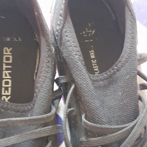 Adidas Predator football shoes size 44 used, black with studs