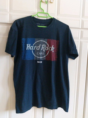 Hard Rock Cafe men's T-shirt dark blue like new, size L