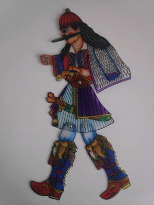 Karagiozis Kostis figure Odysseas Androutsos new, professional plastic