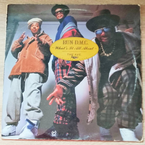 Run DMC What's It All About LP vinyl record used, hip-hop