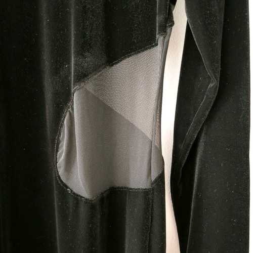 Black dress with SheX mesh panels new, long-sleeve, elastic