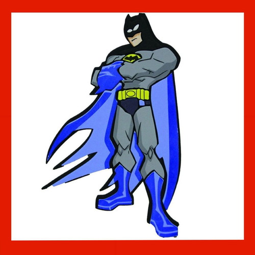 Batman decorative wall figure sticker new 29x42 cm