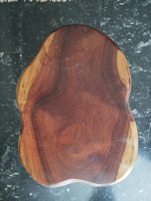 Handmade solid wood organic side table like new