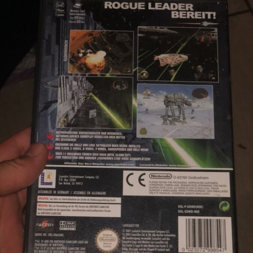 Starwars Rogue Leader Nintendo GameCube like new, complete with manual