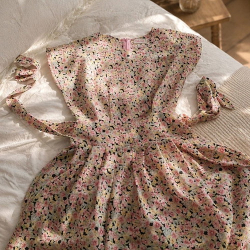 Mini dress like new, pink multicolor, size S
