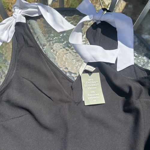 Zara dress new, size L 40 12, black and white