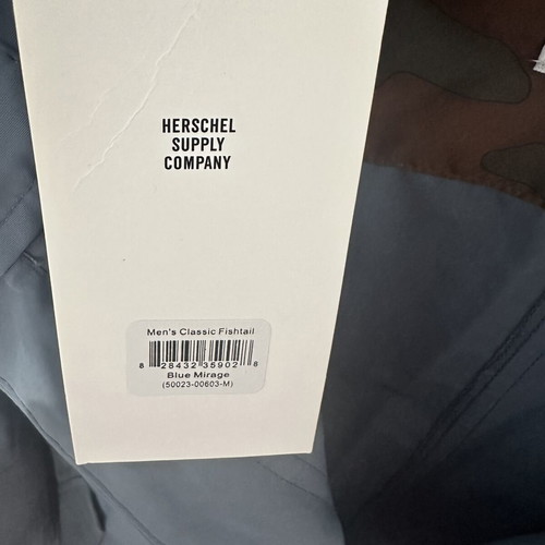 Herschel Supply Co. Waterproof Jacket size M, blue mirage, new