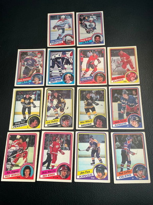 O Pee Chee 1984 NHL κάρτες μεταχειρισμένες, γνήσιο αυθεντικό