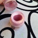 Pink powder eyeshadow used