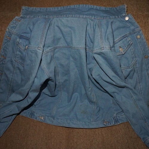 Men's denim jacket used, size S, blue