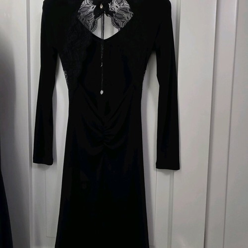 Dress midi backless black size M like new