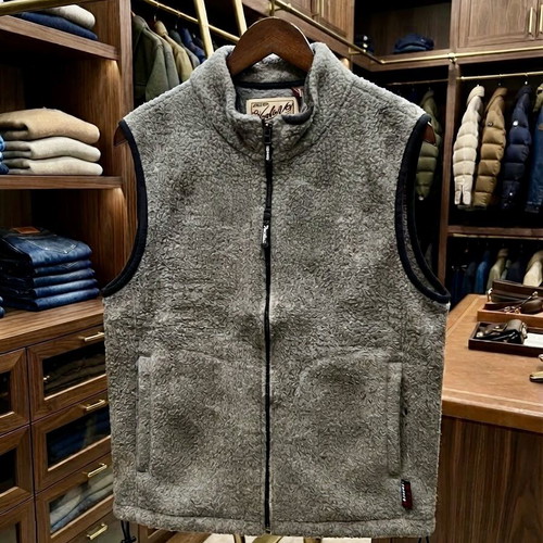 Woolrich Polartec Textured Fleece Vest, Unisex Large