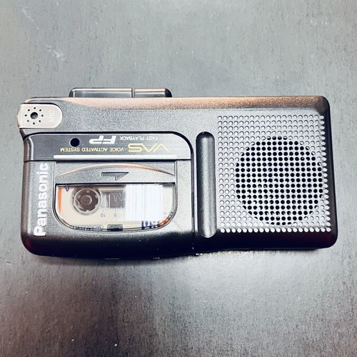 Panasonic Vintage Portable Cassette Recorder new, with two cassettes
