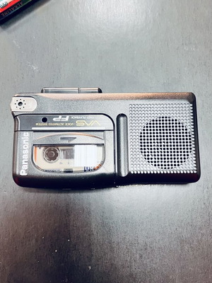 Panasonic Vintage Portable Cassette Recorder new, with two cassettes