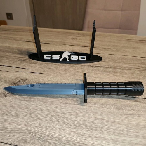 M9 Bayonet 3D printed display new with CS:GO stand