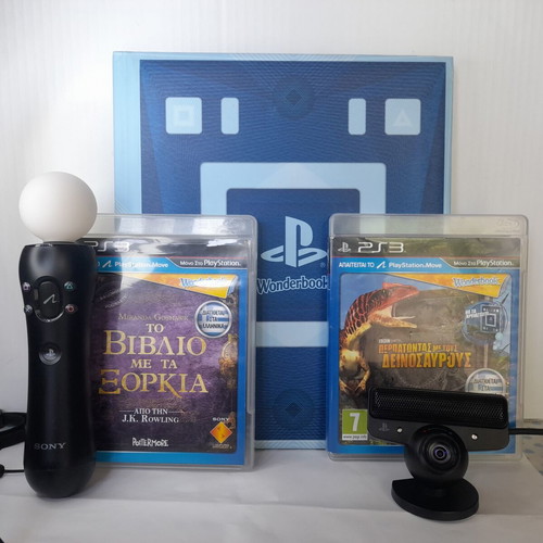 PlayStation Move Wonderbook bundle like new with 2 games and accessories
