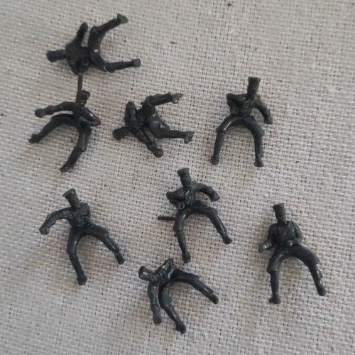 Napoleonic soldier figures set of 8, 2cm