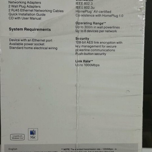 Belkin Gigabit Powerline HD Starter Kit like new