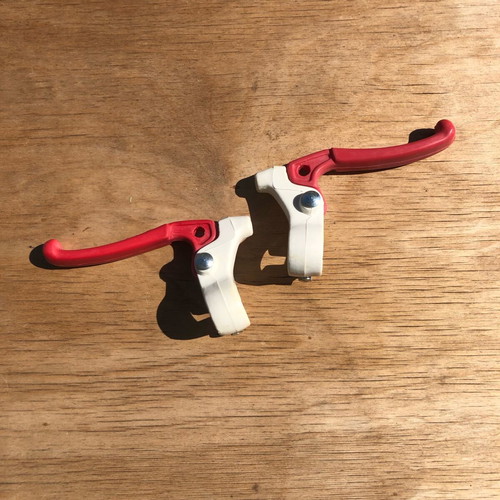 Brake levers for BMX bike red new, pair