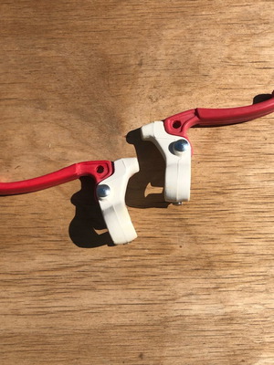 Brake levers for BMX bike red new, pair