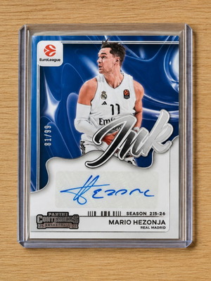 25-26 Euroleague Contenders Mario Hezonja Auto /99 κάρτα μπάσκετ