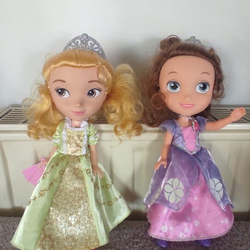 Disney dolls Rapunzel, Sofia & Amber set of 3 like new