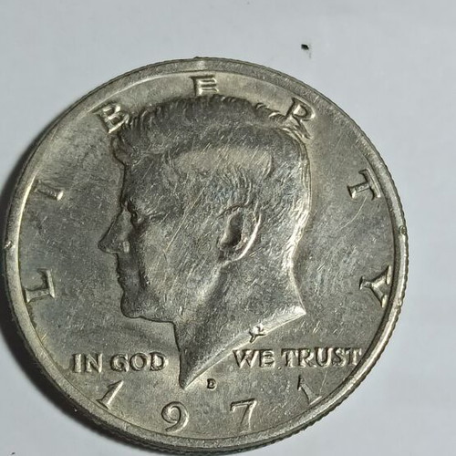 America Half Dollar 1971 used, copper nickel 11.34g 30.61mm