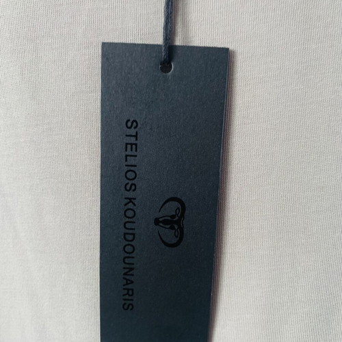 Stelios Koudounaris dress new, straight cut, black and beige, size M