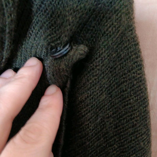 Zara asymmetrical khaki cardigan like new