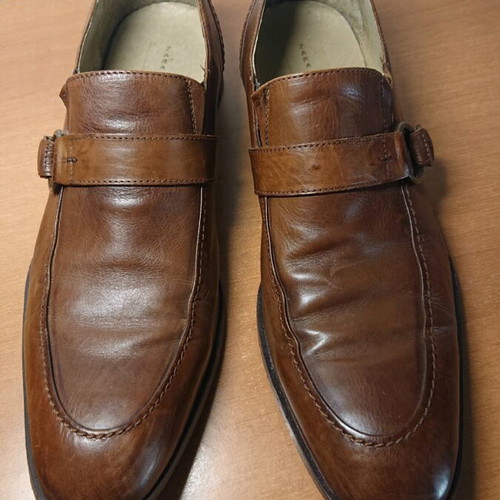 Zara men's shoes used, brown, size 44, loafers