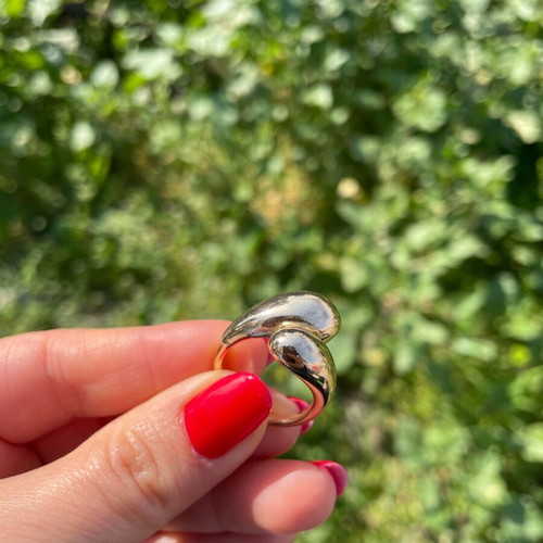 Drop ring gold color new