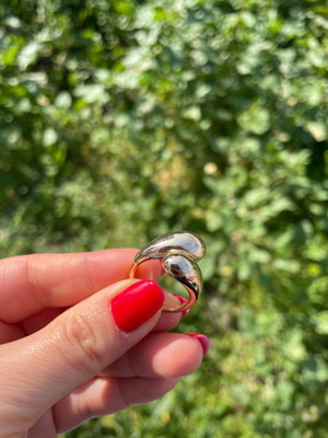 Drop ring gold color new