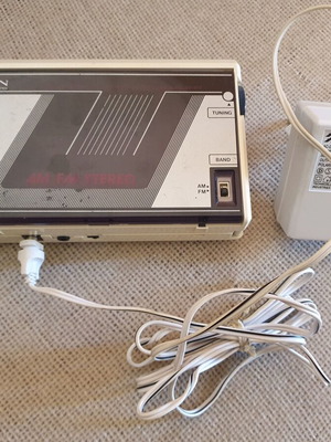 CROWN Japan radio cassette player used with power supply, functional