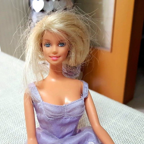 Mattel Vintage Barbie doll used with lilac evening dress