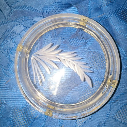 Crystal ashtray without damages