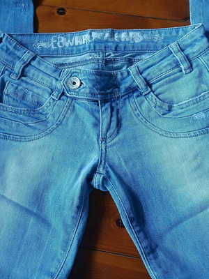 Дамски дънки Edward Jeans skinny ниска талия размер 24 като нови