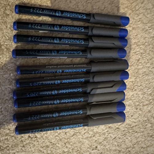 Schneider Maxx 220S and 222F markers set of 10 new