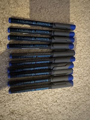 Schneider Maxx 220S and 222F markers set of 10 new