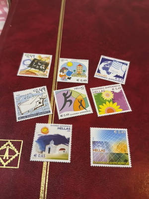 Greece 2005 Personal Stamp Set mint, 8 pieces