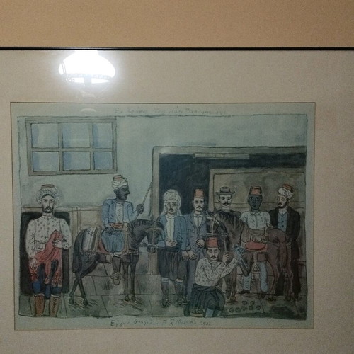 Theofilos Chatzimichail art prints used, set of two framed works