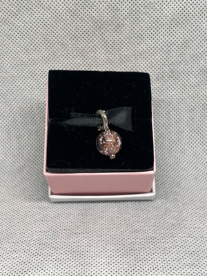 S925 Pendant Charm new, pink and silver