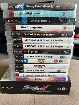 PlayStation 3 game collection used, 15 games bundle