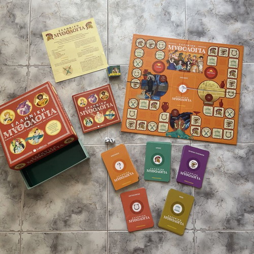 Greek Mythology Book and Board Game like new