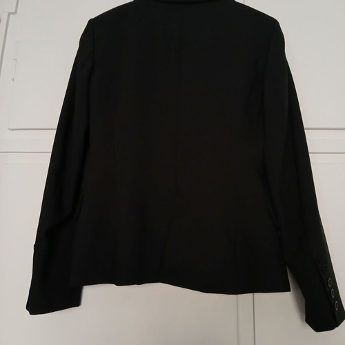 Mango women's fitted black blazer lined size 42 new