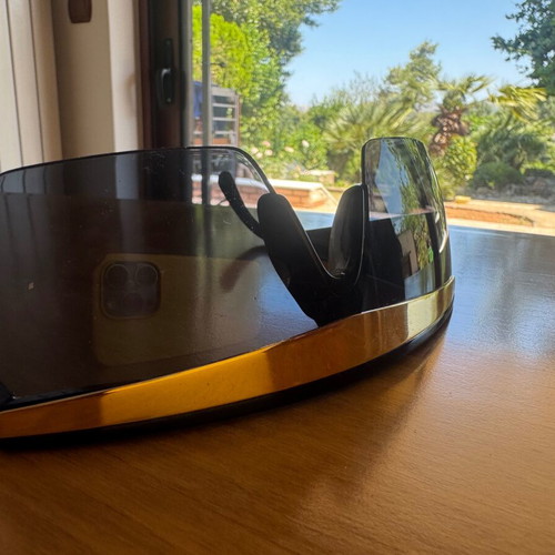Versace Lady Gaga Sunglasses 90s iconic, like new, black and gold