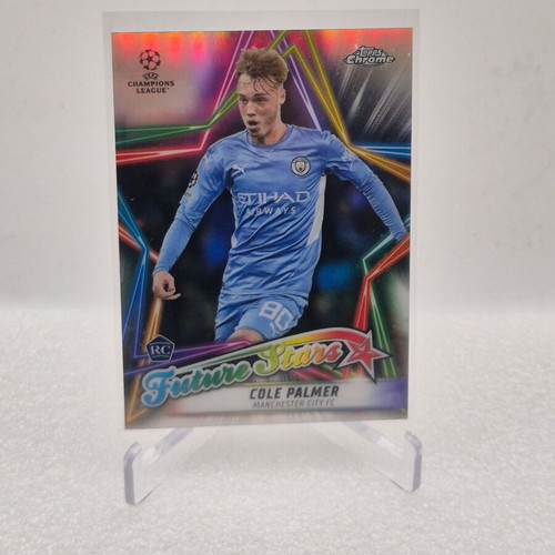 2021-22 Topps Chrome UEFA Champions League FutureStars Cole Palmer Rookie Card used