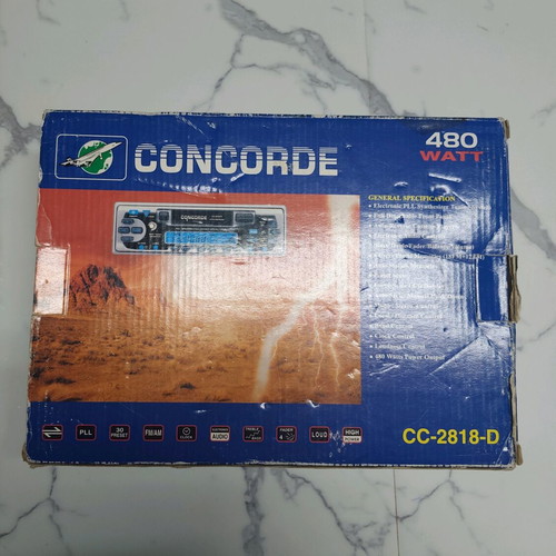 Concorde Vintage Car Stereo Radio Cassette Player New