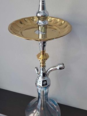 Ναργιλές Μονός Khan Panoramix C Silver-Blue 50 cm